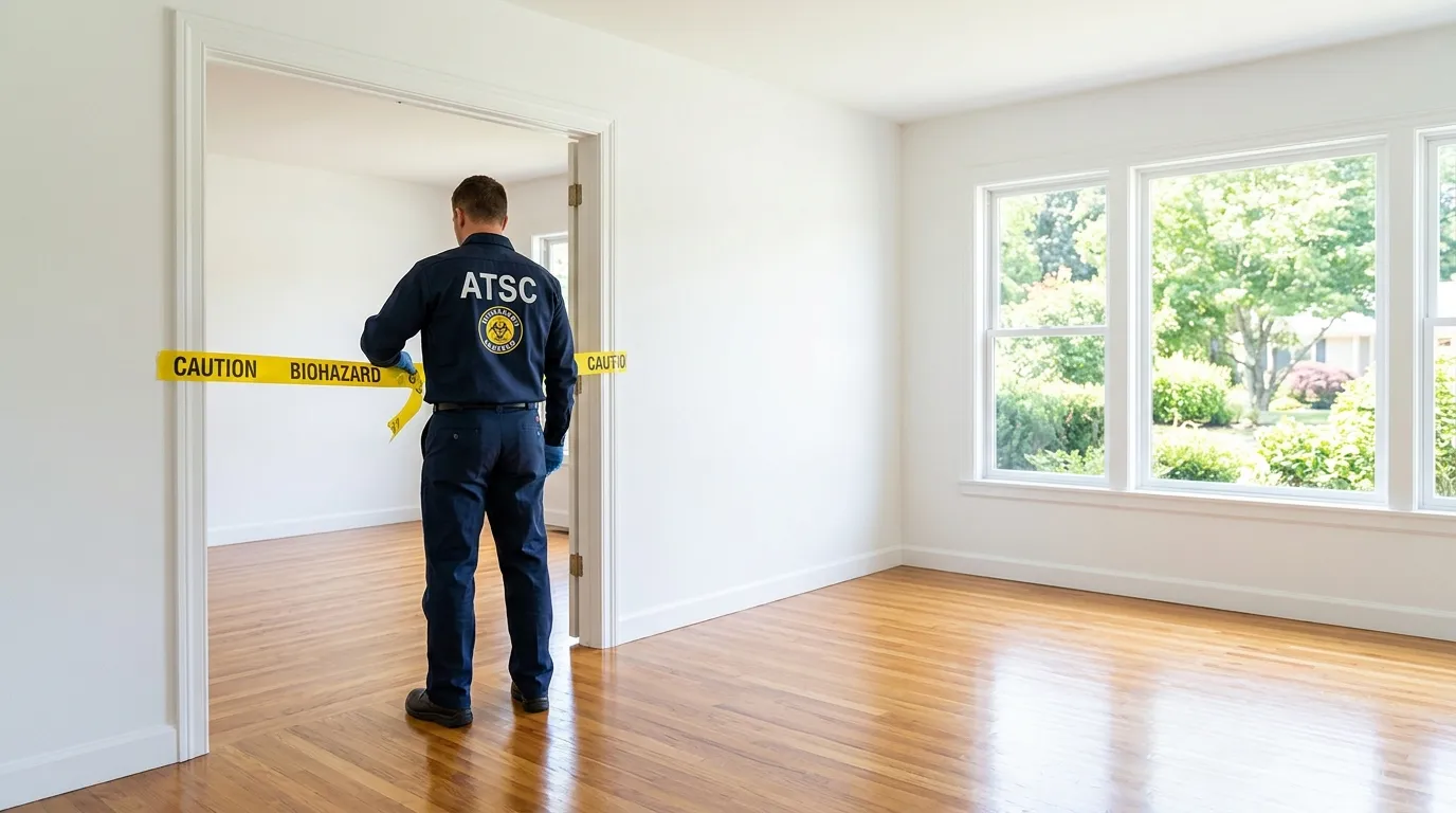 Certified biohazard cleanup crew performing Crime Scene Cleanup in Lexington-Fayette